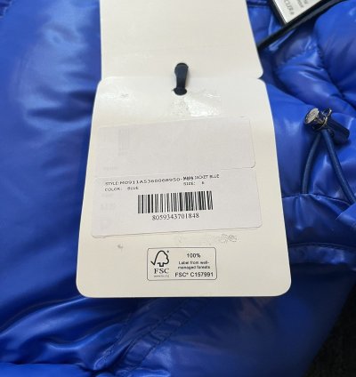 Moncler Maya Giubbotto Blue Jacket Size 6