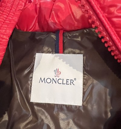 Moncler MAYA jacket red drake logo 2 montgenevre gui tib