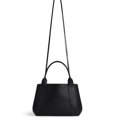 Balenciaga Debossed Logo Leather Tote Bag