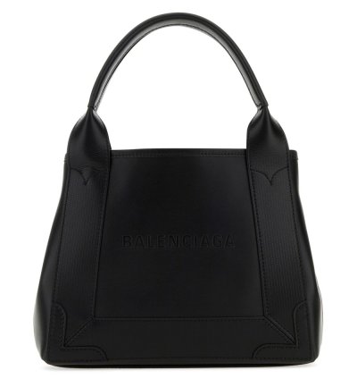 Balenciaga Debossed Logo Leather Tote Bag