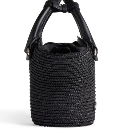 Balenciaga Mini Braided Raffia Tote Bag