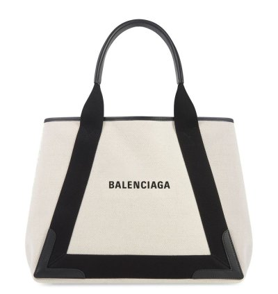 Balenciaga Medium Navy Cabas Tote Bag