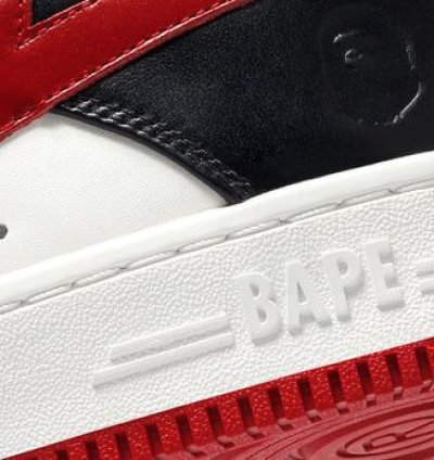 BAPE STA 3 BLACK RED SIZE 9