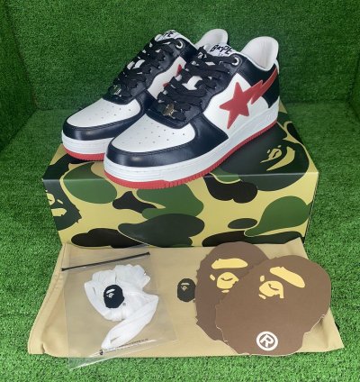 BAPE STA 3 BLACK RED SIZE 9
