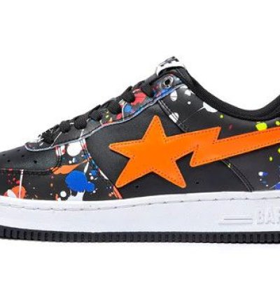 BAPE STA 3 BLACK SPLATTER SIZE 9 5