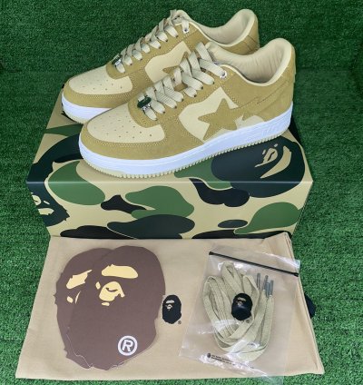 BAPE STA 3 SUEDE BEIGE SIZE 10