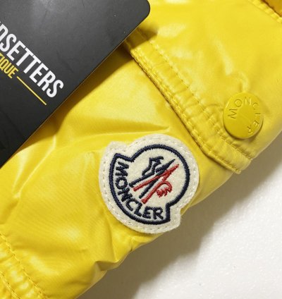 Moncler Maya mens puffer jacket yellow size 3 large