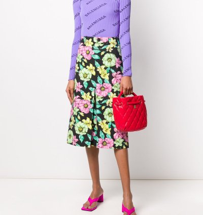 Balenciaga Small B Quilted Bucket Bag