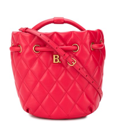 Balenciaga Small B Quilted Bucket Bag