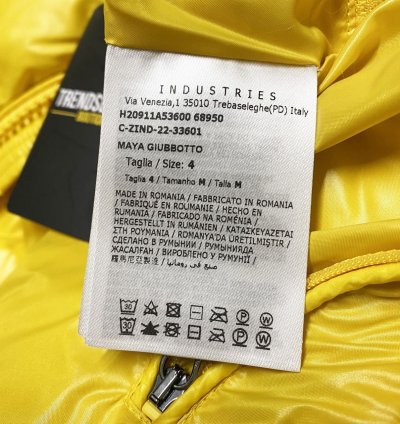 Moncler Maya mens puffer jacket yellow size 4 XL -large