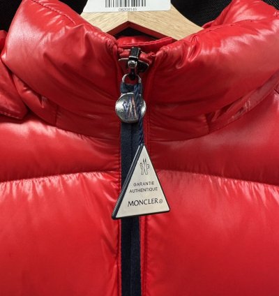 Moncler Maya Short Down Jacket Scarlet Red