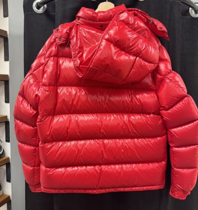 Moncler Maya Short Down Jacket Scarlet Red