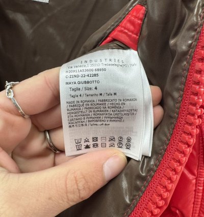 Moncler Maya Short Down Jacket Scarlet Red