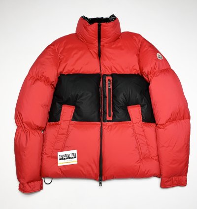Moncler mens puffer jacket red size 3 Medium Black