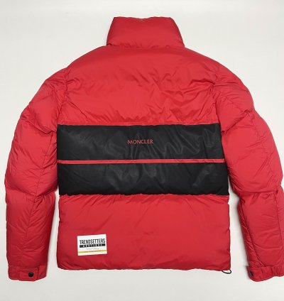Moncler mens puffer jacket red size 3 Medium Black