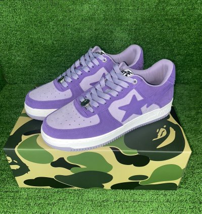 BAPE STA 3 SUEDE PURPLE SIZE 12