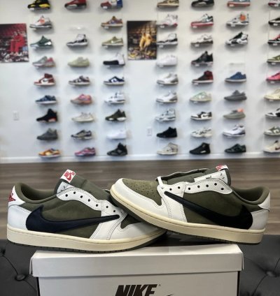 Air Jordan 1 Retro Low Og Sp Travis Scott Medium Olive