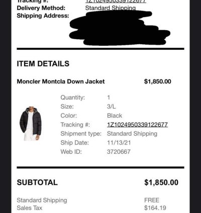 Moncler Montcla Down Jacket