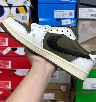 Air Jordan 1 Retro Low Og Sp Travis Scott Medium Olive
