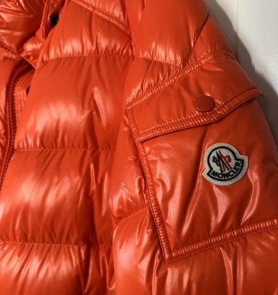 Moncler Orange Maya Winter Jacket Size Xlarge 4