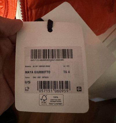 Moncler Orange Maya Winter Jacket Size Xlarge 4