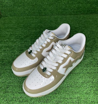 Bape Sta 6 Patent Beige Size 11