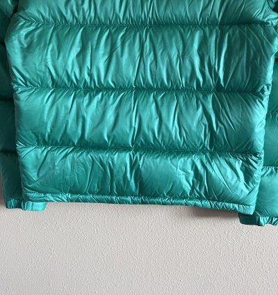 Moncler Peuplier Puffer Jacket In Teal Green