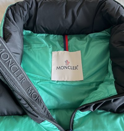 Moncler Peuplier Puffer Jacket In Teal Green