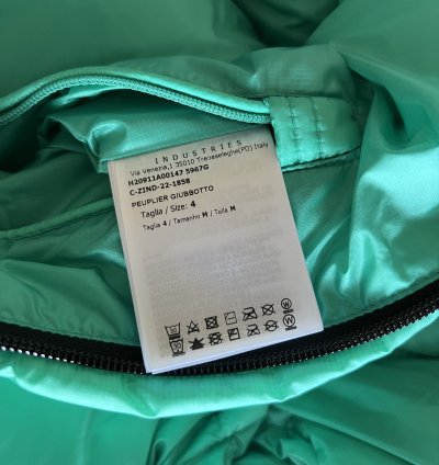 Moncler Peuplier Puffer Jacket In Teal Green