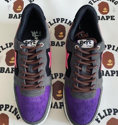 Bape Sta Black Pink Suede