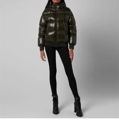 Moncler Runio Down Jacket Green Size 3 Oversized Women
