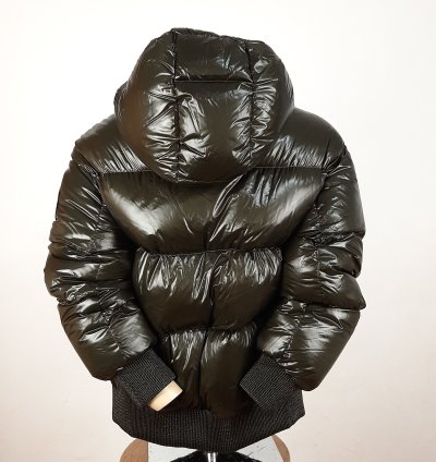Moncler Runio Down Jacket Green Size 3 Oversized Women