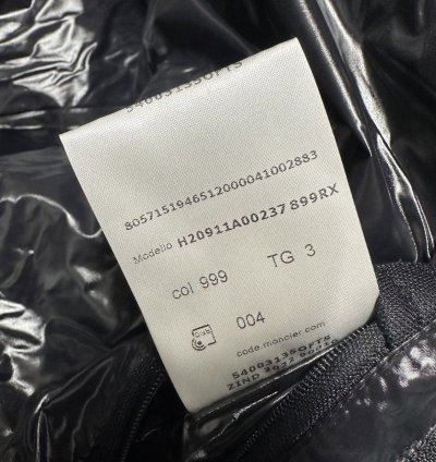 Moncler Sanbesan Mens Puffer Jacket Black Size 3 Large