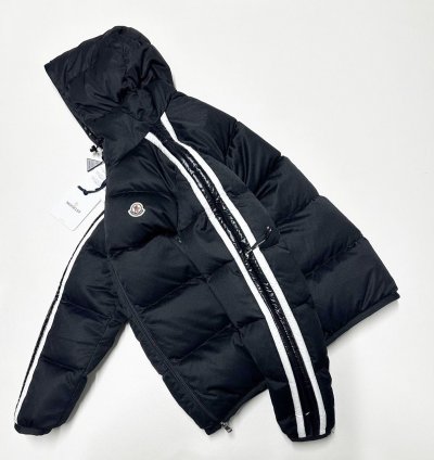 Moncler Sanbesan Mens Puffer Jacket Black Size 3 Large