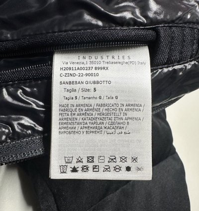 Moncler Sanbesan Mens Puffer Jacket Black Size 5 2xl 3xl