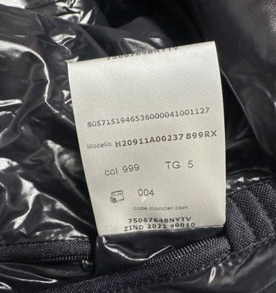 Moncler Sanbesan Mens Puffer Jacket Black Size 5 2xl 3xl