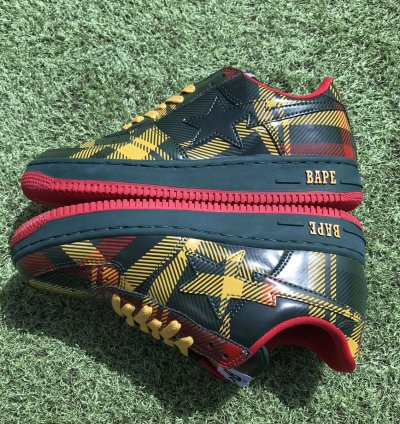 Bape Sta Isetan Check Patent Leather