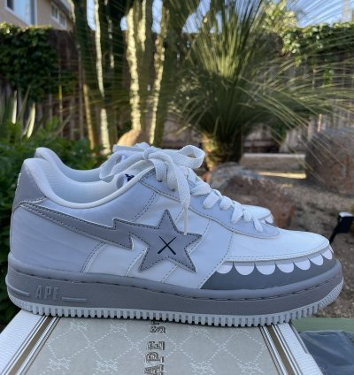 Bape Sta Kaws - Chomper Gray Ds 8 5