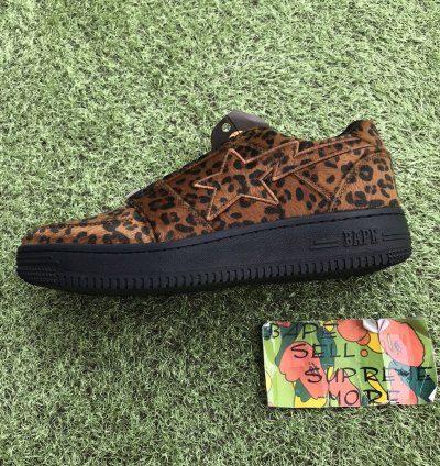 Bape Sta Leopard Fur