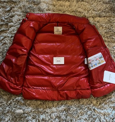 Moncler Tibb Jacket Gilet Vest 2 Bnwt Red Maya Logo