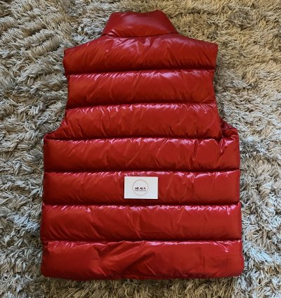 Moncler Tibb Jacket Gilet Vest 2 Bnwt Red Maya Logo