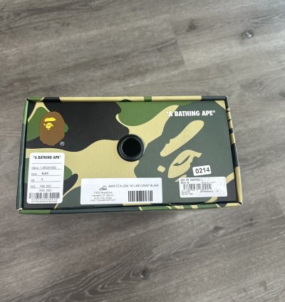 Bape Sta Low 3 Line Camo black