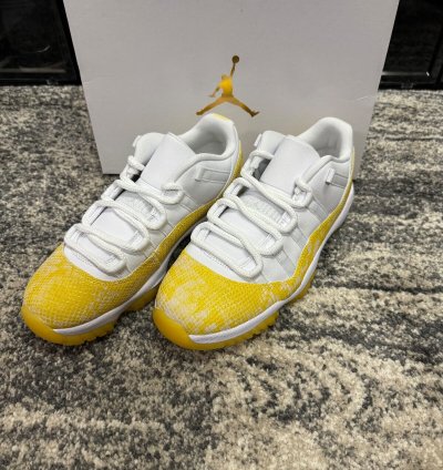 Nike Air Jordan 11 Retro Low yellow Snakeskin