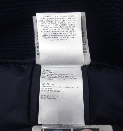 Moncler Wool Down Knit Jacket Navy Men Size Slim Fit