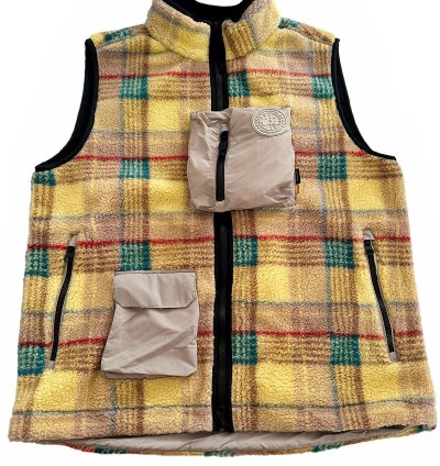 Nba Union La Legion Tartan Gold Fleece Vest