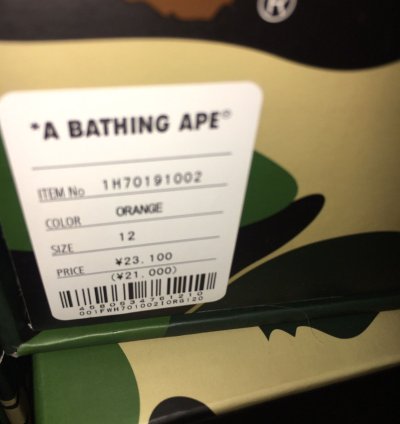 Bape Sta Low Orange