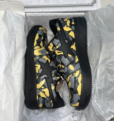 Bape Sta Madison Ave Camo Black Yellow Size 10