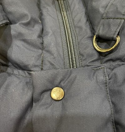 New Moncler Down Puffer Jacket Navy Embroidered Logo Vintage
