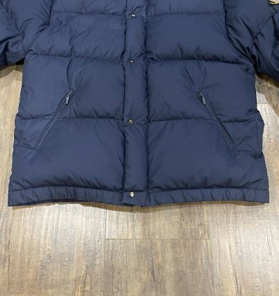 New Moncler Down Puffer Jacket Navy Embroidered Logo Vintage
