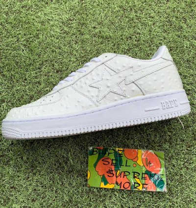 Bape Sta Ostrich White